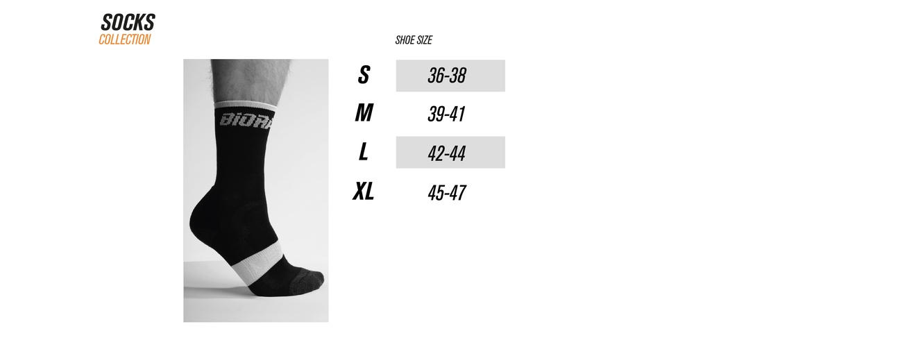 Oakley Socks Size Chart