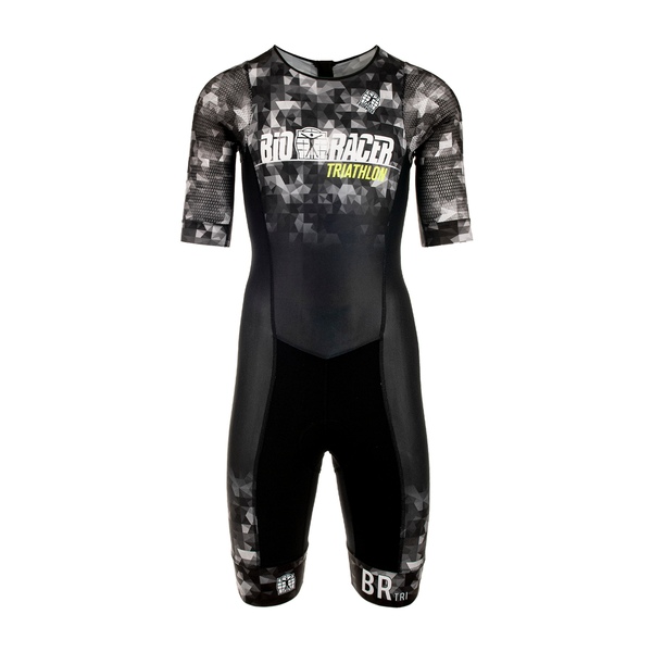 Tri team suit SS cremallera trasera + bolsillo